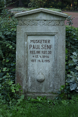 Hauptfriedhof Saarbrucken Paul Senf
