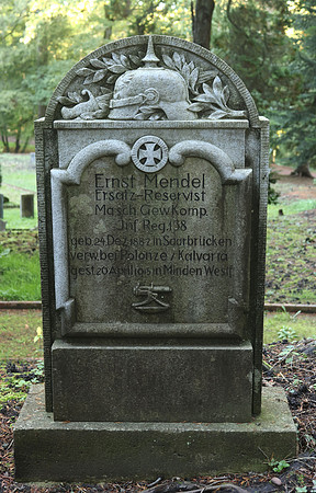 Hauptfriedhof Saarbrucken Ernst Mendel 1