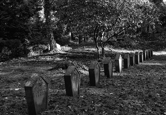Hauptfriedhof Saarbrucken German row inc 11.11 bw