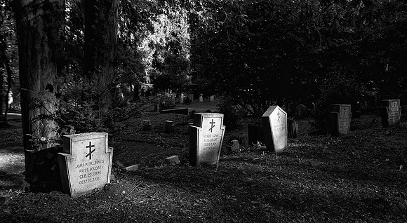 Hauptfriedhof Saarbrucken Russian 2 bw