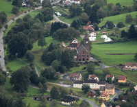 Metzeral and l'eglise de l'Emm from Altmattkopf