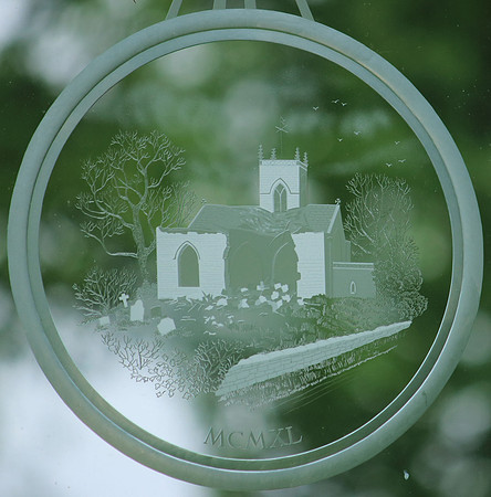 Apse central window - church after bombing - detail