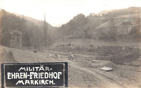 Old postcard: the construction of Cimetière de Mongoutte