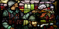 L'eglise de l'Emm - Nos morts memorial window, detail