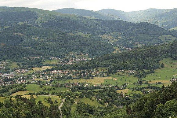 View from the Lancaster crash site