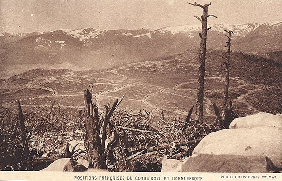 Hörnleskopf positions Françaises du Combekopf et Hörnleskopf